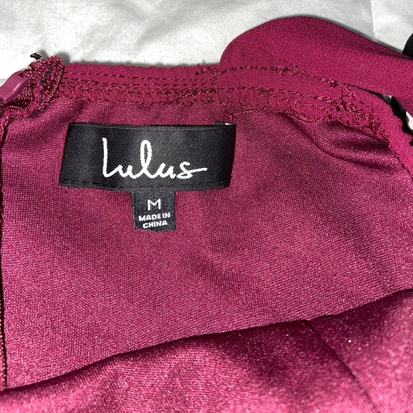 Burgundy Skater Dress (Halter Top) - Picture 4 of 7